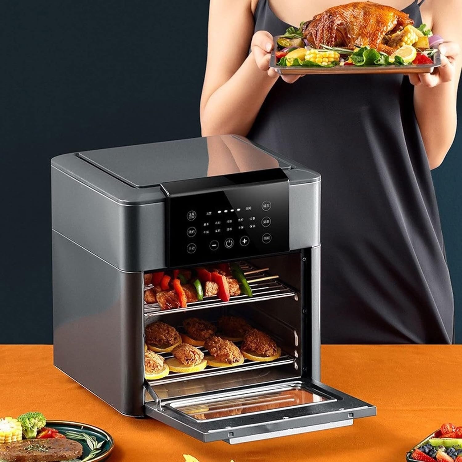 12L Air Fryer Oven – Stainless Steel