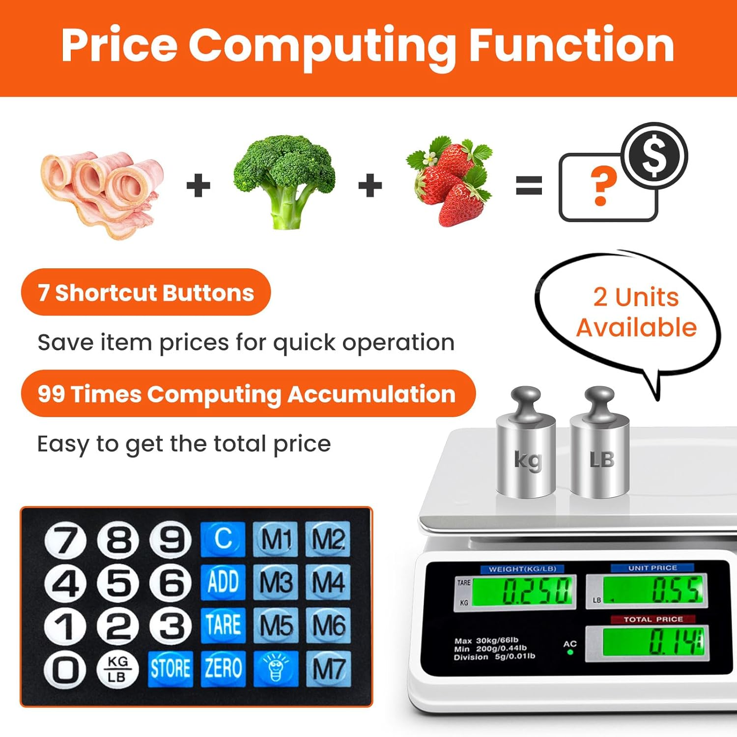 Digital Electronic Price Computing Scale - 40kg
