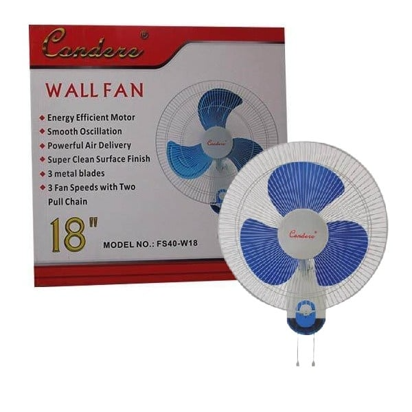 VARIOUS STEEL BLADE WALL MOUNTED FAN CONDERE