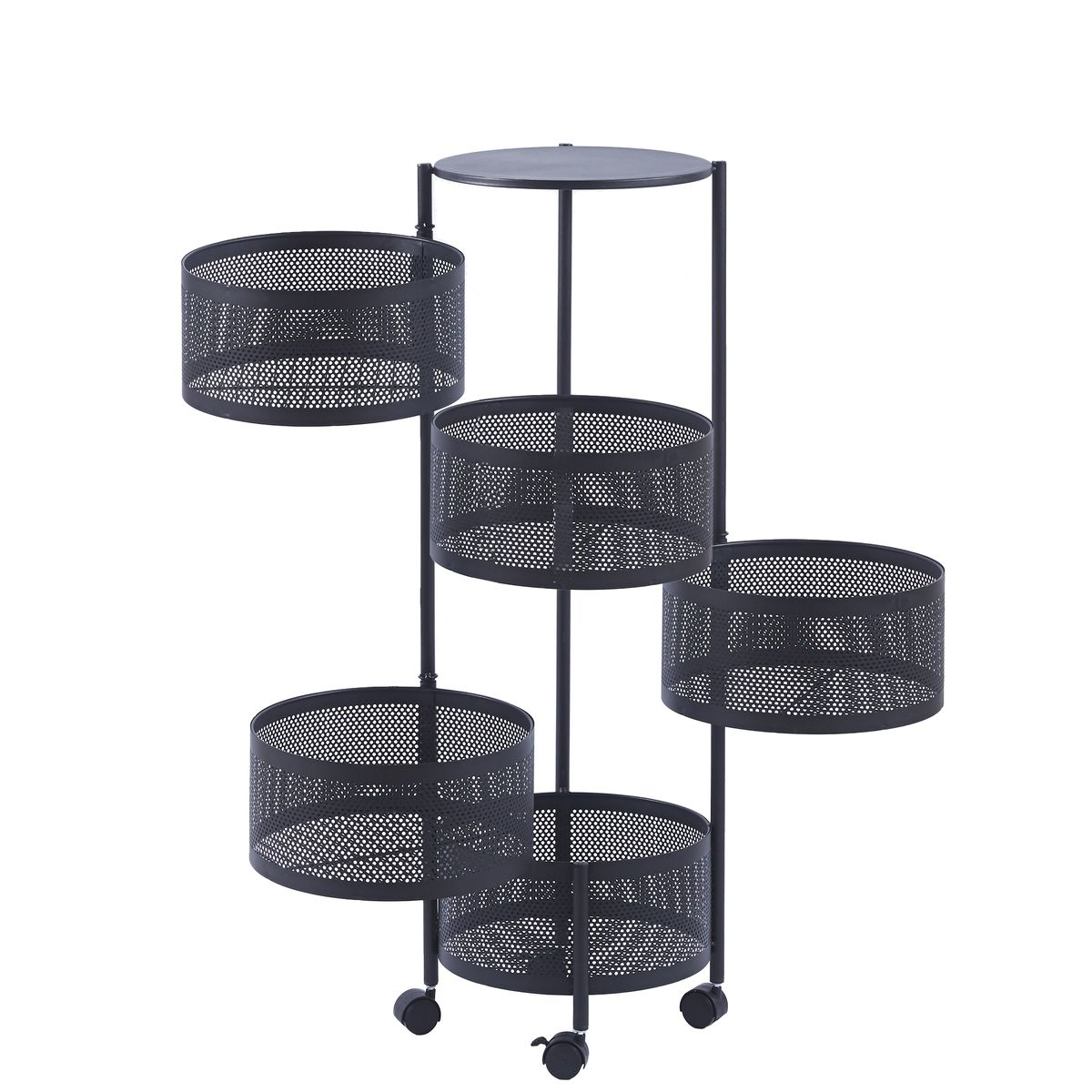 Kitchen Storage Plastic Rack 5 Layer
