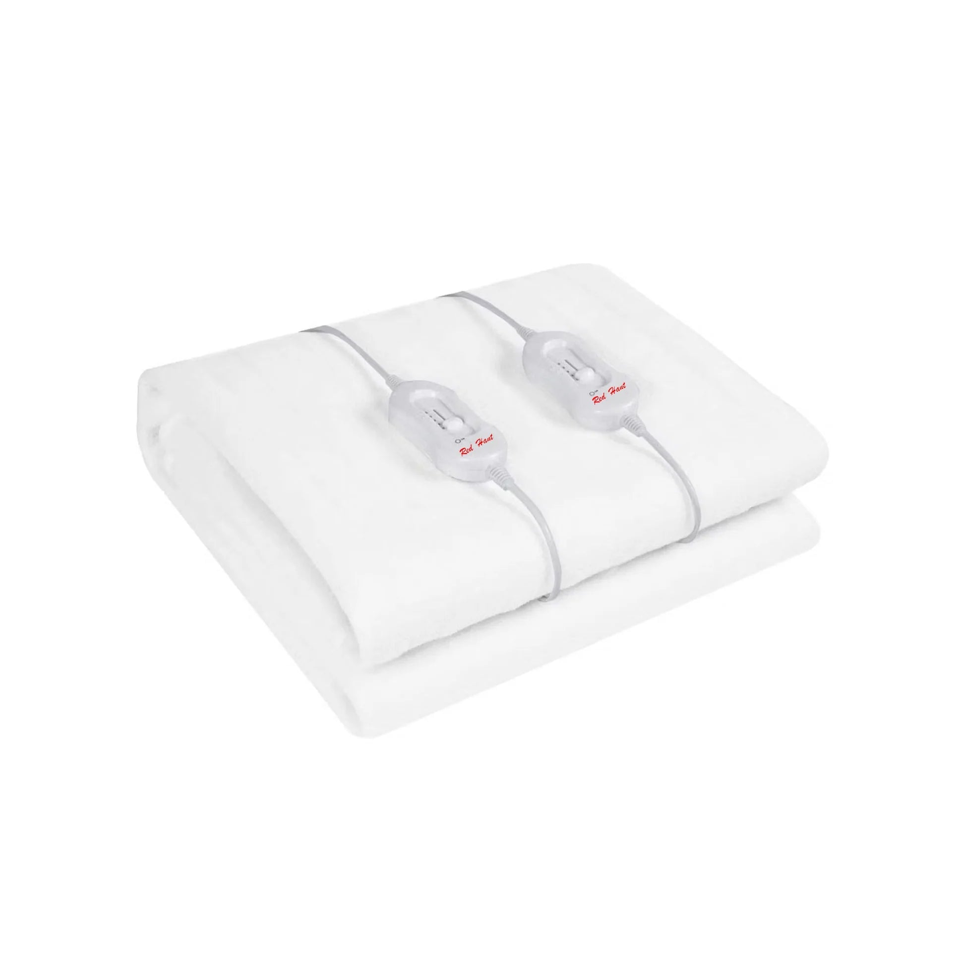 Red Hant 137 x 188cm Double Electric Blanket White