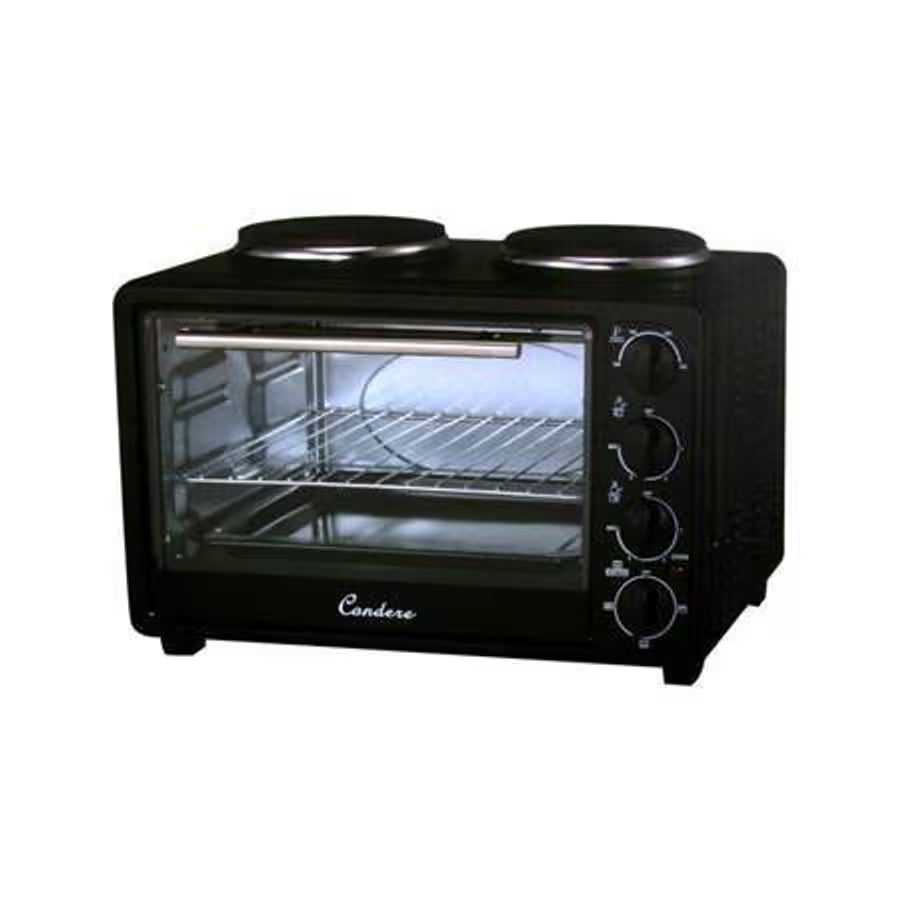 Condere Electric Oven with 2 Hot Plates - 22L