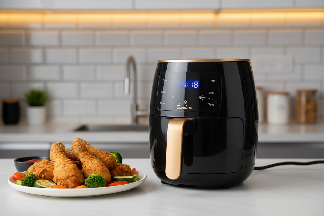 Condere 6L Digital Air Fryer lifestyle kitchen photo