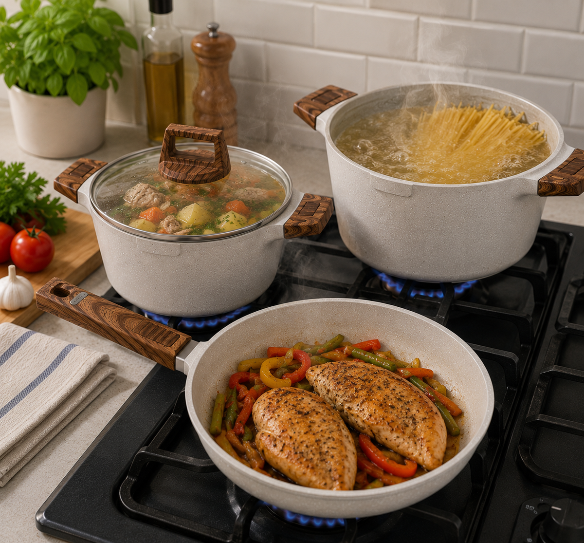 ITSMiLLERS 4 Piece Cookware Set (SWC J001)